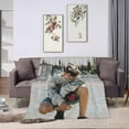 thumbnail image 4 of Blanket Johnny Orlando Soft and Comfortable Warm Fleece Throw Blankets Yoga Blankets Beach Blanket Picnic Blankets Gift for Dorm room office decor Sofa Bed Camping Travel All Season, 4 of 6