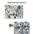 thumbnail image 6 of Blue Coastal Starfish Bathroom Window Curtain, Beach Nautical Shell Eucalyptus Rustic Light Filtering Coffee Kitchen Curtains, Bedroom Living Room Curtains 2 Panel 84"x54", 6 of 6