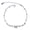 Silver, variant on Silver Tone Butterfly Chain Bracelet with Round Sparkling Stone, Delicate Link Bracelet for Women with Elegant Minimal Style
