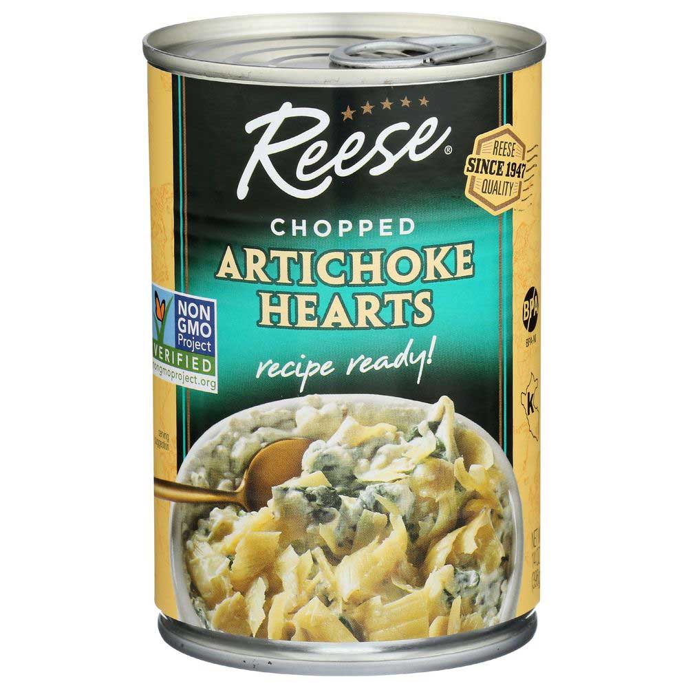 Reese Chopped Artichoke Hearts, 14 Ounce 12 per case.