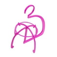 thumbnail image 2 of Soporte para peluca colgante Strade Fareast Limited Rosa 22 cm x 23 cm, 2 of 8