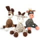 thumbnail image 1 of Juguete interactivo de peluche con sonido para gatos y mordeduras de muelas con cuerda de algodón para perros y cuadros de piña para mascotas, 1 of 5