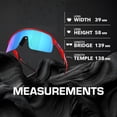 thumbnail image 5 of Oakley OO9463 Sutro Lite Shield Shaped Non-Polarized Sunglasses for Men - Includes Official Eyewear Kit - Redline Frame with Prizm Sapphire Lens, 5 of 6