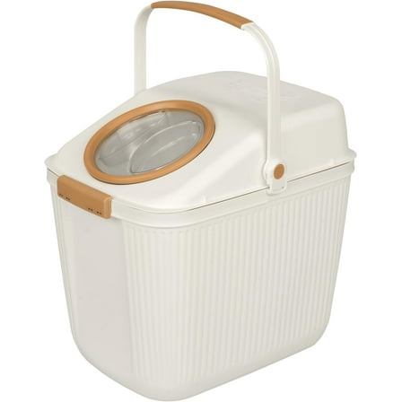 Lightweight Plastic Pet Food and Bird Seed Storage - 25 lb.