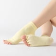 thumbnail image 1 of Yoga Socks Open Toe Open Back Professional Dispensing Women Yoga Five Finger Socks Toe Socks, 1 of 5