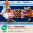 thumbnail image 4 of Design&I 5'x7' Ultra Soft Area Rug, Surfboard Vintage Longboard Wave Border Stripe Aesthetics Surf None Fluffy Washable Non Shedding for Bedroom Living Room Home Office, 4 of 7