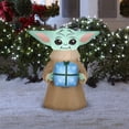 thumbnail image 2 of Star Wars Christmas Airblown Inflatable The Child w/Present , 3.5 ft Tall, Multi, 2 of 2