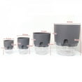 thumbnail image 6 of 2 Layer Self Watering Round Plant Pot with Cotton Rope Flower Planter with Water Container White L, 6 of 6
