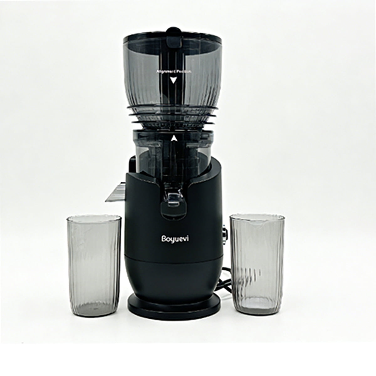 Slow Juicer Machine Cold Press Juicer with Wide Feed Chute 5.8In for Vegetables and Fruits High Juice Yield Easy Clean Low Noise 250W 110V All Copper Motor 17In Height with Automatic Reverse Function