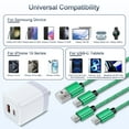 thumbnail image 7 of USB C Block, Hootek Dual Port PD20W+QC18W Type C Charger with 2Pack 6FT Charging Cable Type C Cable USB C to C Charging Cables USB C Wall Charger Adapter Type C Brick for iPhone 15 Samsung, Green, 7 of 7