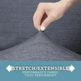 thumbnail image 4 of Housse de causeuse extensible en chenille SmartFit, fabriquée en tissu recyclé, 1 pièce, lavable à la machine, 4 of 9