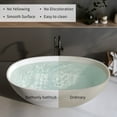 thumbnail image 6 of 66.9" Solid Surface Stone Resin Freestanding Soaker Tub with Thick Edge, Overflow Drain & Matte White Finish - Durable Non-Porous Spa-Style Bathtub for Relaxing Soaks, 6 of 7