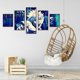 thumbnail image 5 of Cuadros Decorativos 5D Diamond Painting 5 Paneles Anime DIY Full Round Drill Mosaic Set (Y563) Tmvgtek embutido en tela, 5 of 6