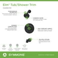 thumbnail image 4 of Symmons 5592STN15TRM Elm Tub And Shower Trim Package - Nickel, 4 of 7