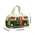 thumbnail image 3 of Travel Duffel Bag,Cute Camper Trailer Shaped with Handle for Vacation Weekend Getaways Road Trip, 3 of 7