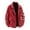 Red, variant on gbyLJF Men's Leather Jacket Full Zipper Long Sleeve Lapel Top Casual Fall Fashion Blouse Windproof Coat With Pocket