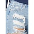 thumbnail image 3 of Free People Women's Maggie Distressed Shorts Blue Size 25, 3 of 4