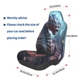 thumbnail image 2 of Picia Urban Mechanical Dragon Print Waterproof Sweating Car Seat Cover for Post Gym Workout, Running, Beach and Hiking, Universal Fit Anti-Slip Bucket Seat Protector, 2 of 5