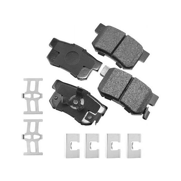 Rear Brake Pad Set - Compatible with 2010 - 2018 Acura RDX FWD 2011 2012 2013 2014 2015 2016 2017