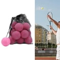 thumbnail image 1 of DYNWAVECA 18x Balles de Tennis Résistantes à l'Usure 64 mm Dia Balles de Tennis pour Chien de Compagnie Balles d'Entraînement Balles Élastiques pour Sports de Raquette Intérieur Extérieur Rose, 1 of 10
