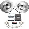 thumbnail image 3 of PowerStop Front Z26 Street Warrior Carbon-Fiber Ceramic Brake Pad and Drilled and Slotted Rotor Kit Fits: MERCEDES-BENZ Select Models K6205-26, 3 of 9