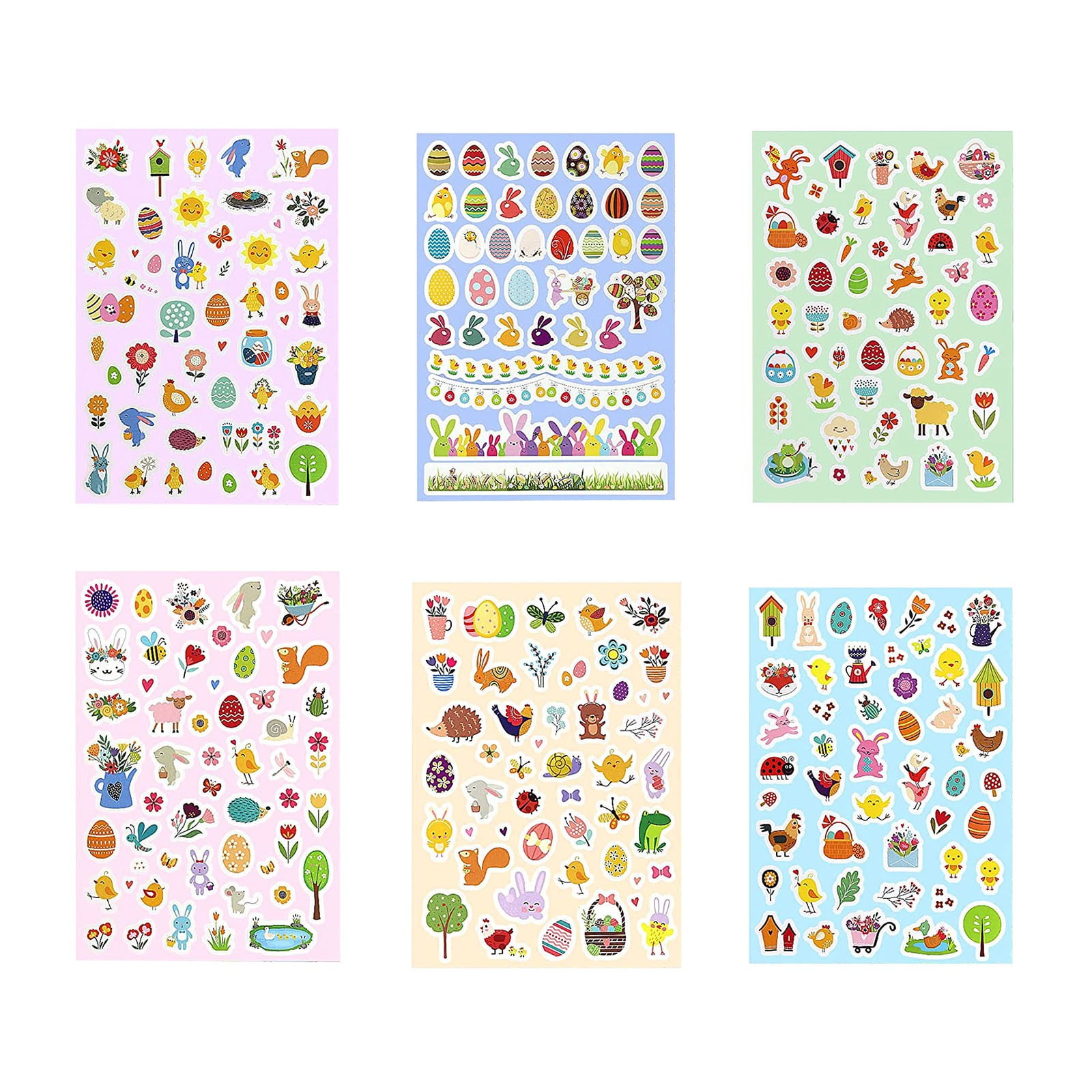 Easter Eggs Bunny Stickers for Envelopes Cards Craft Scrapbooking
