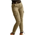 thumbnail image 3 of Tumotour Cargo Pants For Women Elastic High Waisted Multi Pockets Plus Size Trousers Casual Solid Color Loose Joggers Cargo Pants, 3 of 5