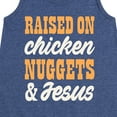 thumbnail image 3 of Instant Message - Raised On Chicken Nuggets And Jesus - Toddler & Youth Girls A-line Dress, 3 of 6