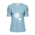 thumbnail image 4 of Blusas de Manga Corta para las Mujeres, Blusa de Camiseta Suelta Casual Hecha de Tela Cómoda para Todo el Uso Diario de Temporada, Blusas para las Mujeres Casual, 4 of 8