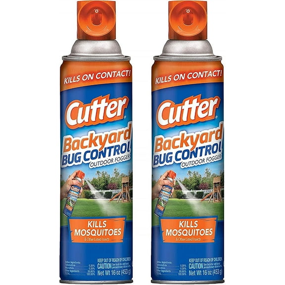 Cutter Outdoor Mosquitoes Killer Fogger, 16 oz, 2 Count