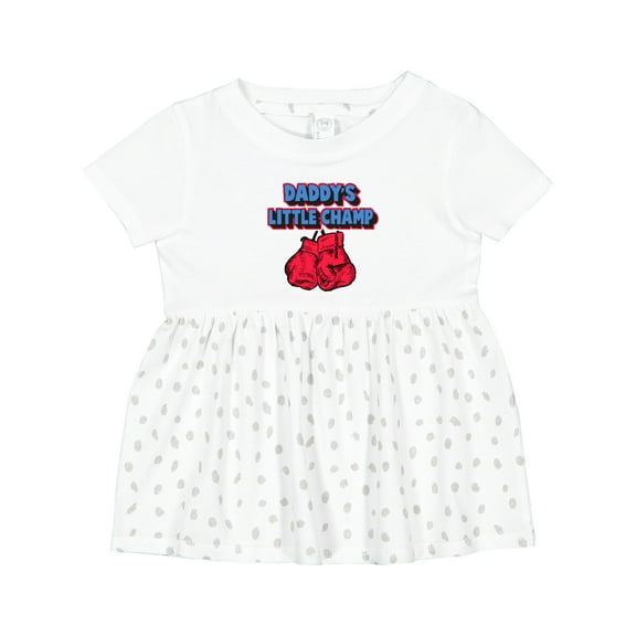 Inktastic Daddys Little Champ Girls Baby Dress