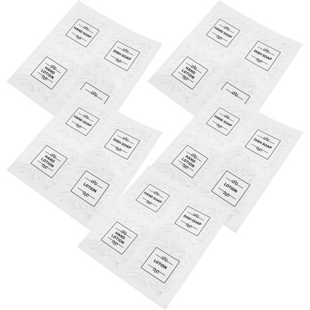 Niceauty 1Set Multi Color Bathroom Label Stickers for Shampoo Bottle Decoration