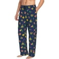 thumbnail image 6 of Gukieu Mardi Gras Carnival Print Men's Home Trousers, Elastic Drawstring Home Pajamas Clothing Suitable for Adult Men-Small, 6 of 6