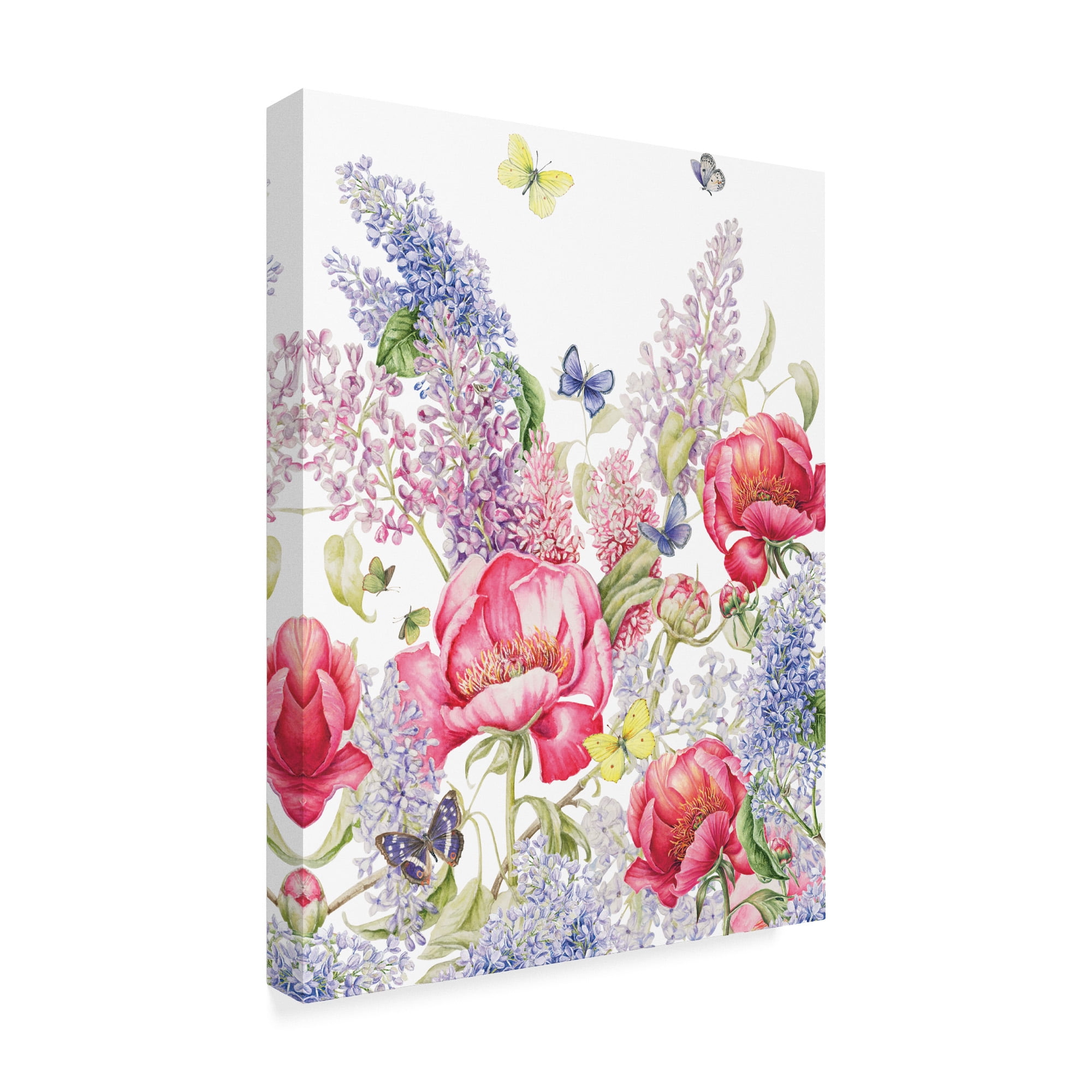 Trademark Fine Art 'Paeonia and Syringa' Canvas Art by Janneke Brinkman-Salentijn