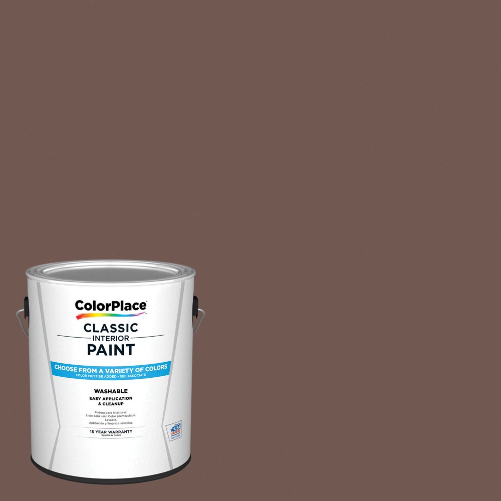 ColorPlace Classic Interior Wall & Trim Paint, Spicewood Brown, Semi