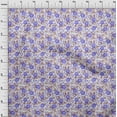 thumbnail image 4 of oneOone Rayon Medium Purple Fabric Florals Quilting Supplies Print Sewing Fabric By The Yard 56 Inch Wide, 4 of 5