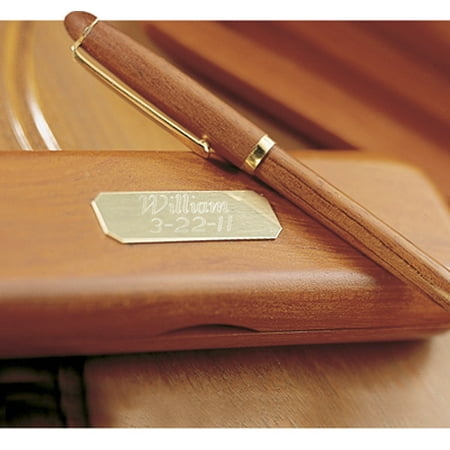 Rosewood Pen Box - Personalized Genuine Rosewood Pen and Case