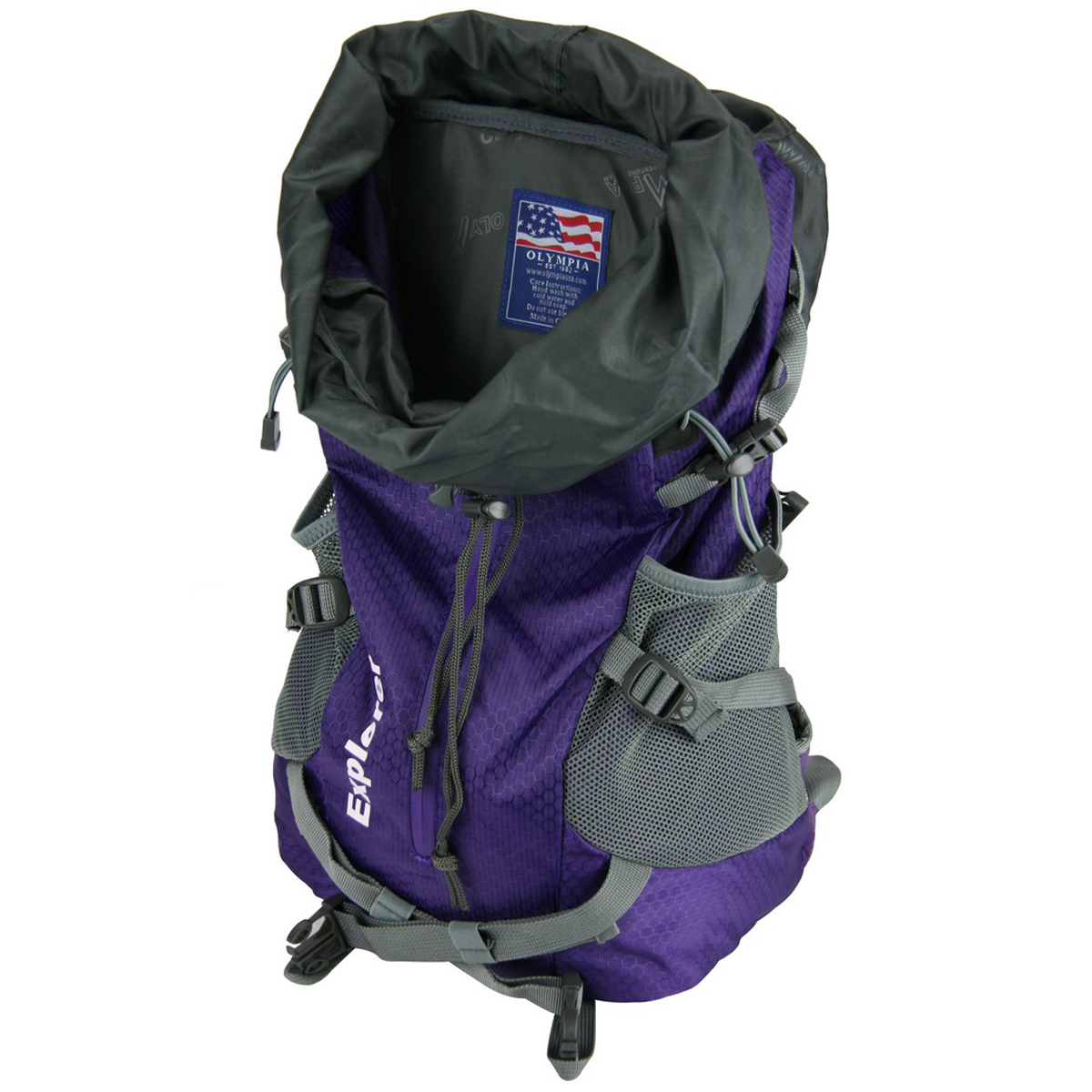 Purple Olympia Explorer 22L Hiking Hiking Backpack w/ Built  display picture 3