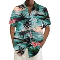 thumbnail image 1 of Playeras Camisa para hombre Camisa de playa de manga corta holgada informal (AG, M), 1 of 4