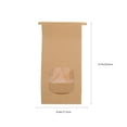 thumbnail image 2 of SEWCHICS Light Brown Biscuit Packaging Bags for Cookies and Snacks - 100Pcs, 2 of 8