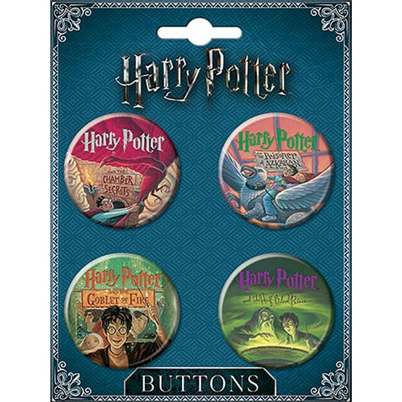 Harry Potter Literary 4 Piece Button Set #86582BT4