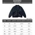 thumbnail image 6 of Men's Bomber Jacket Classics Stand Collar Lightweight Casual Fashion Outwear Jacket  Navy Blue Size M, 6 of 6