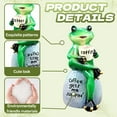 thumbnail image 7 of ICERUN 2Pcs Garden Statues,Resin Frog Drinking Coffee Sculpture Garden Art,Fade Resistant Material Yard Decorations Outdoor, 7 of 7