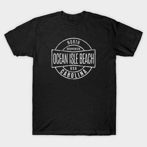 Ocean Isle Beach NC Vintage Badge Summertime Vacationing Art Unisex T-Shirt, up to size 3XL.