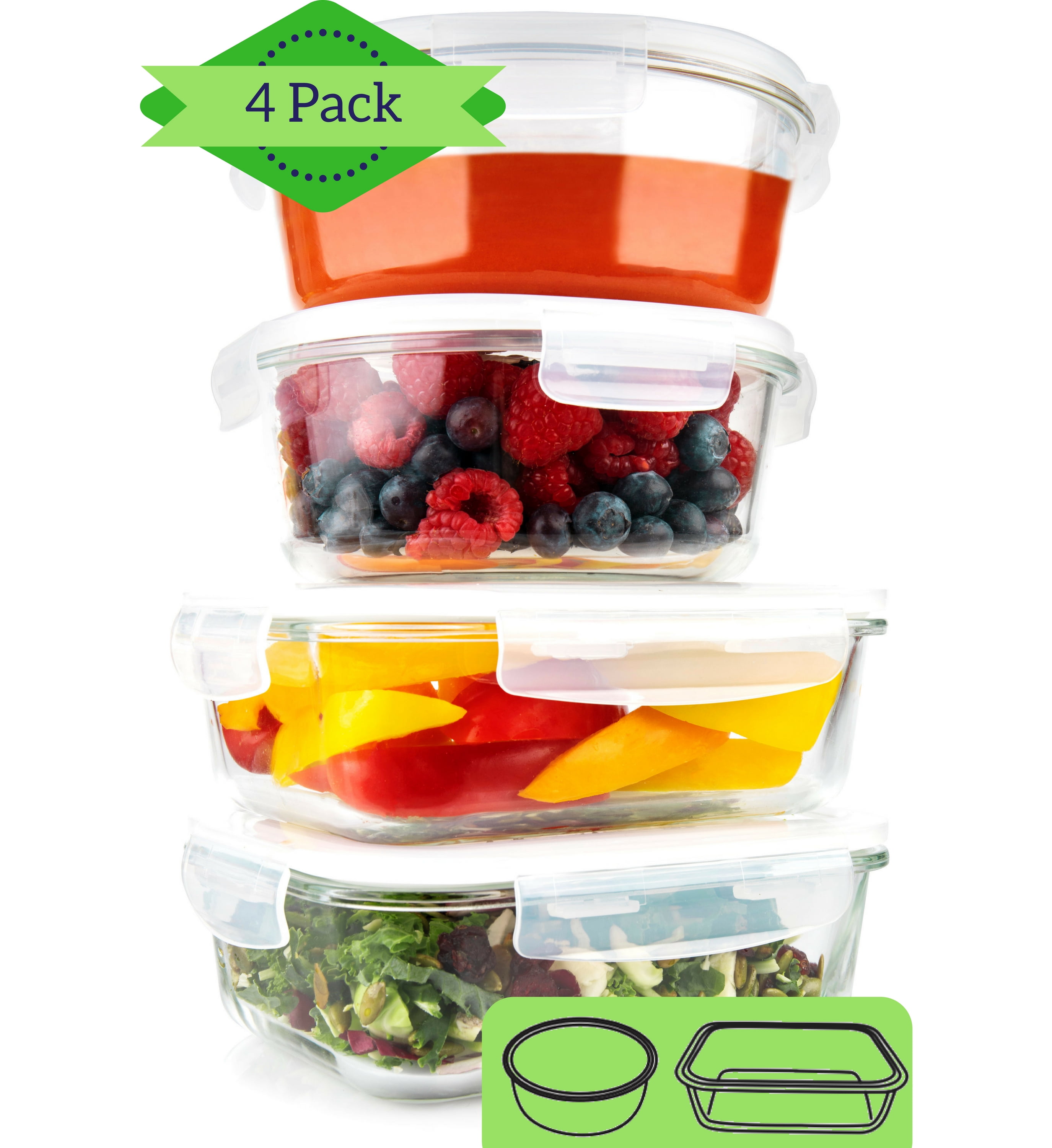 Glass Meal Prep Containers — Eatwell101