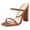 Coffee, variant on Heeled Mules for Women Square Toe Heels Chunky Block Heeled Sandals Dress Shoes Summer Shoes Sandals