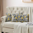 thumbnail image 4 of Home Soft Things Canary 2 Piece Throw Pillow Cover - Gray/Lemon - 14" x 26", 4 of 6