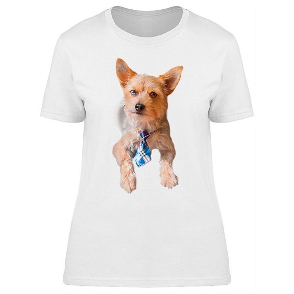 Chihuahua Wearing A Bow Tie T-Shirt Women -Image by Shutterstock, Female XX-Large