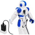 thumbnail image 3 of Robot RC para niños con programación inteligente, controlador infrarrojo, baile, canto, moonwalking, ojos LED y detección de gestos., 3 of 6