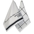 thumbnail image 1 of 2- Piece Count, MDK Creative Gifts, White Flour Sack Kitchen Towels Set, 1 of 3